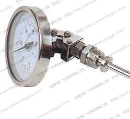 Hot set type double metal thermometer